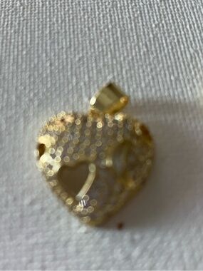 Gold-tone Heart Pendant
